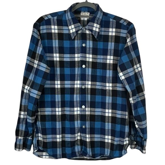 Mr. Leggs Vintage Shirt Men's Flannel Plaid Button Up100% Cotton Size Medium - Picture 5 of 5